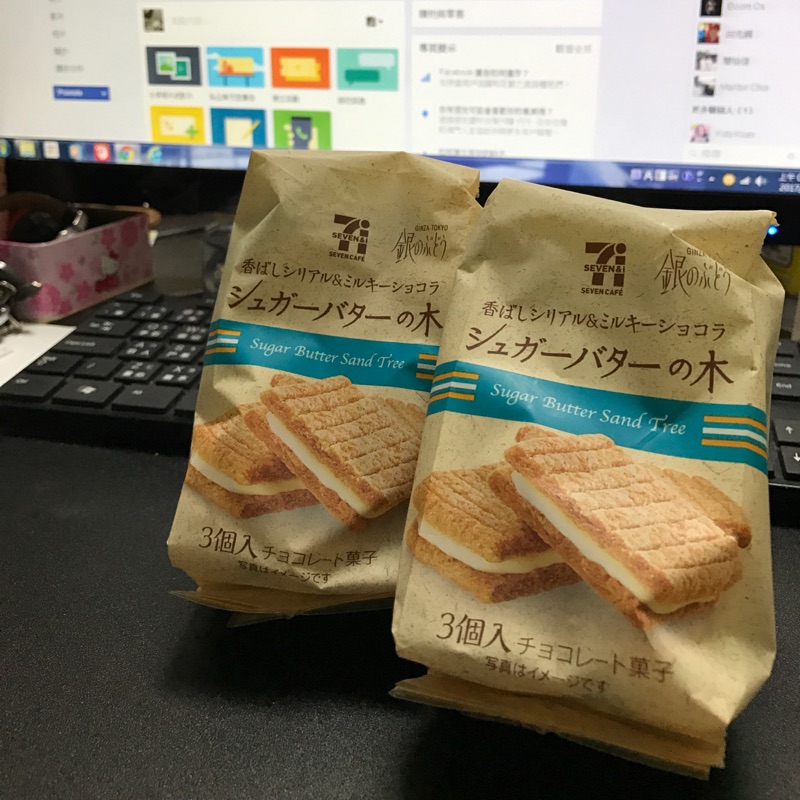 日本7-11 奶油餅乾
