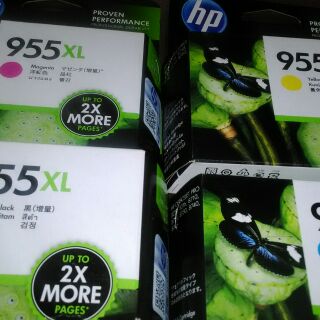 HP 955XL原廠墨水匣(黑色高容量1400元，1黑3彩超值組合包4350起，HP 959XL黑色1550元)
