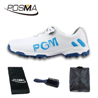 高爾夫男士球鞋 旋轉鞋帶 防水透氣 防滑運動鞋 GSH103WBLU