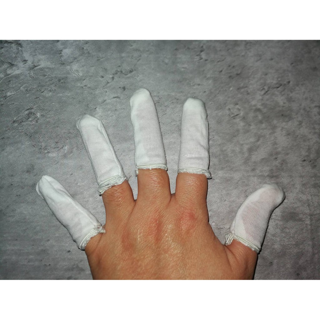 📣《棉質指套》棉質手指套 一次性手指套 手指套 拋棄式指套 白色 舒適指套 透氣指套