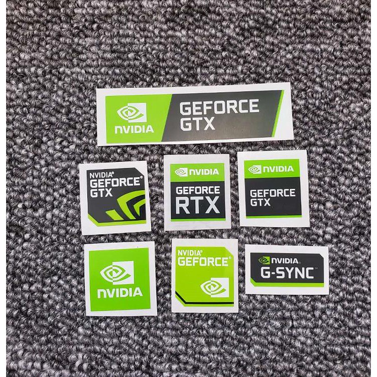 【新款金屬貼紙】英偉達顯卡標簽原裝正品筆記本NVIDIA貼紙 GTX GEFORCE CUDA標貼