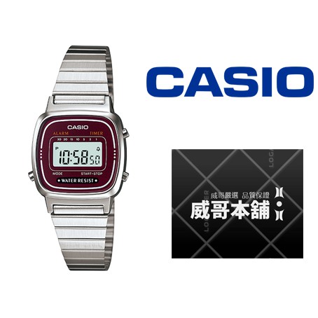 【威哥本舖】Casio台灣原廠公司貨 LA670WA-4 復古時尚女電子錶 LA670WA
