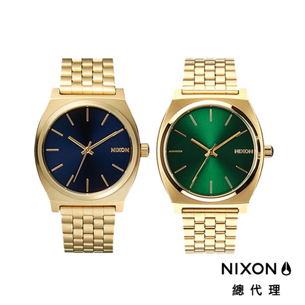 NIXON TIME TELLER 小金綠 小金藍 熱銷款 金錶 手錶 男錶 女錶 腕錶 A045