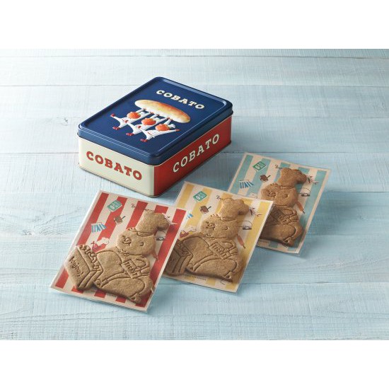 完售✨&lt; in Tokyo🇯🇵代購 &gt;日本  COBATO 鐵盒餅乾 藍盒款