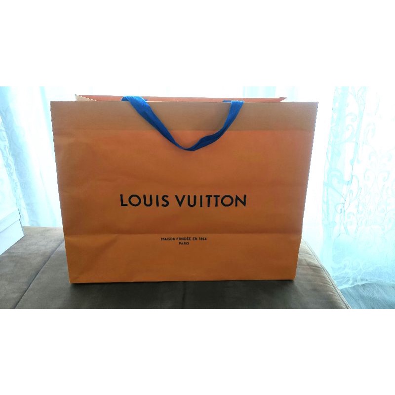 原LV Louis Vuitton （on the go M號）精品 紙袋  購物袋 包裝袋
