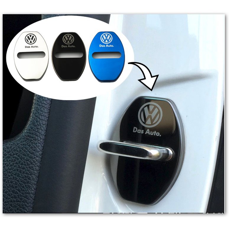 福斯 金屬門扣蓋 車門門扣飾蓋 卡止 門鎖扣保護蓋VW Golf Polo Tiguan Vento GTI LUPO
