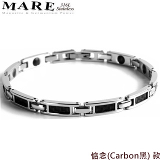 【MARE】316L白鋼手鍊：惦念(Carbon碳纖維黑) 款