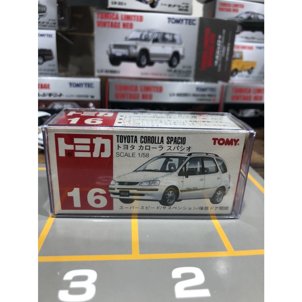 TOMICA NO.16 TOYOTA COROLLA SPACIO 紅標 絕版 老車 調整釋出