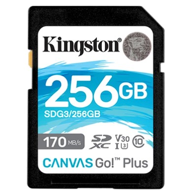 金士頓 SDG3/256GB 256G Canvas Go Plus SDXC 記憶卡 U3 V30
