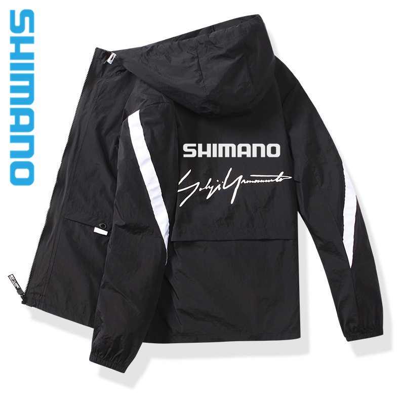 Shimano 運動釣魚外套男士2021夏季戶外登山釣魚服防水防曬薄款釣魚服