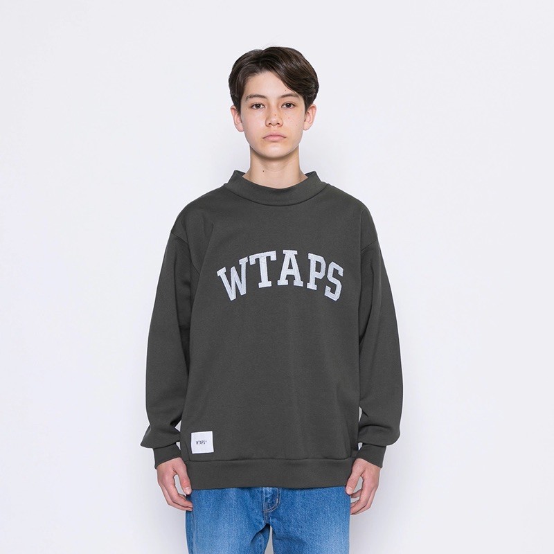 20AW WTAPS COLLEGE / MOCK NECK / COPO - スウェット