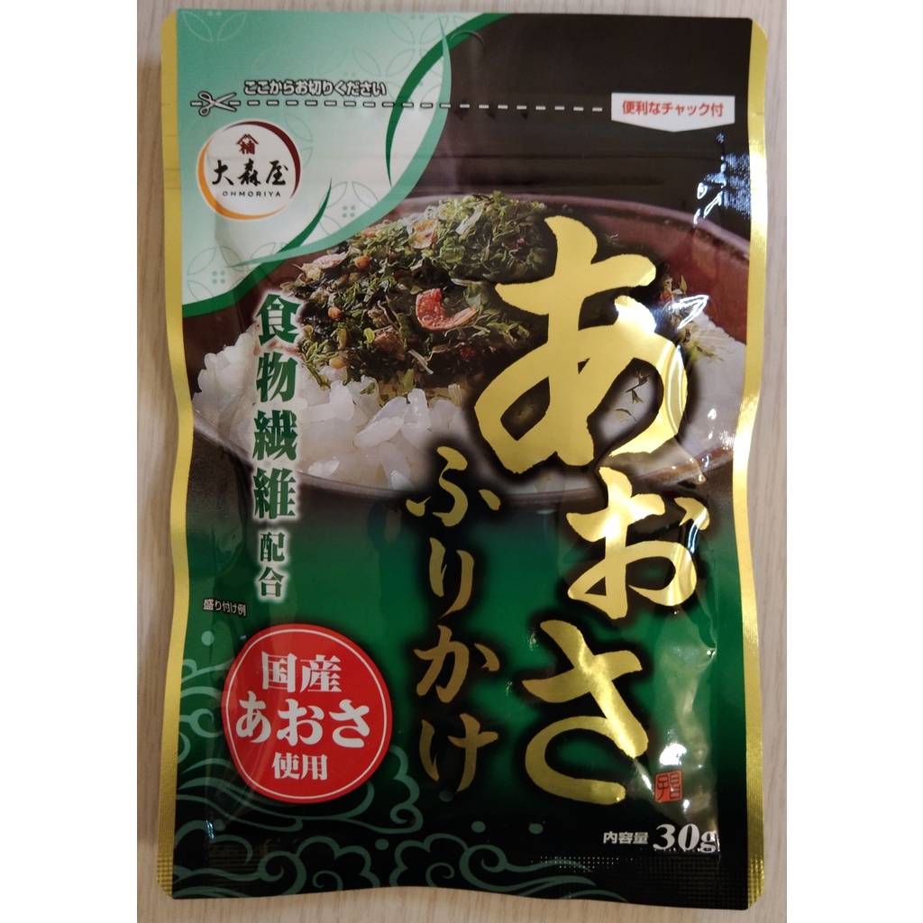 日本好物 大森屋青海苔風味香鬆30g-露營野餐料理(到期品)