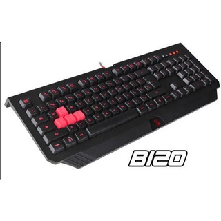 盒裝 電競鍵盤 雙飛燕 Bloody B120 TUROB 連環招防水背光鍵盤 (展示品)