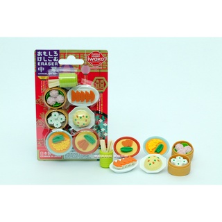 【中臣】日本IWAKO造型橡皮擦 中華料理 紙板裝 ER-BRI014
