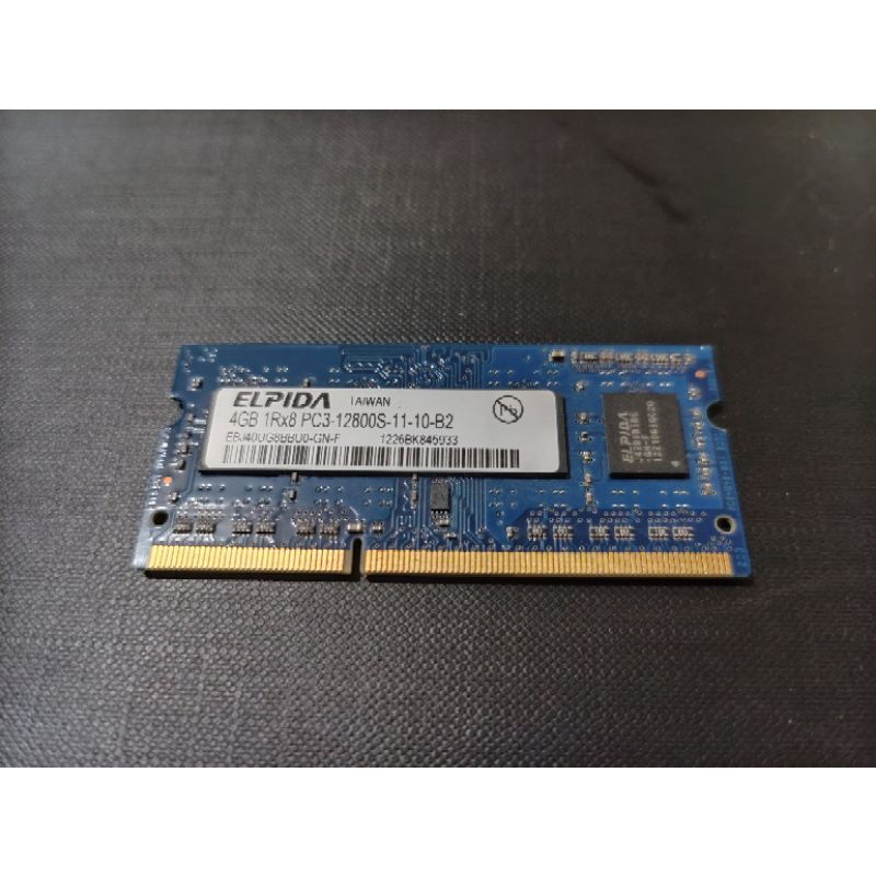 爾必達 Elpida 筆電 DDR3 1600 4G 筆記型電腦 NB 記憶體 RAM 雙通道 1.5V DDR3