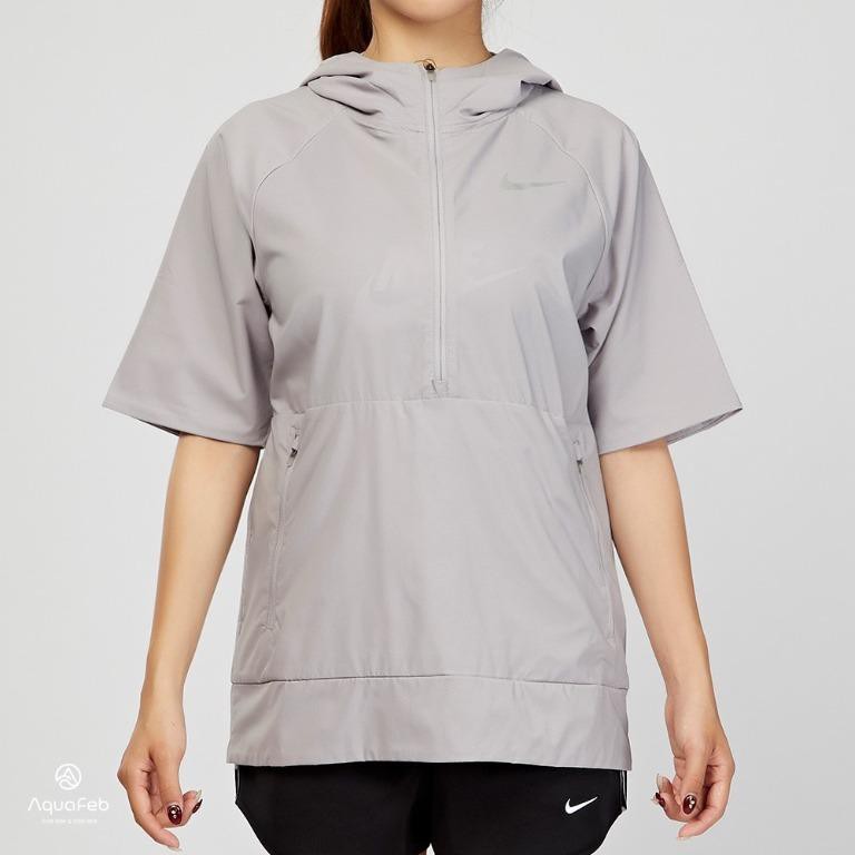 [4折出清] Nike 女子 灰色 防潑水 可收納 連帽短T 外套 890111-027