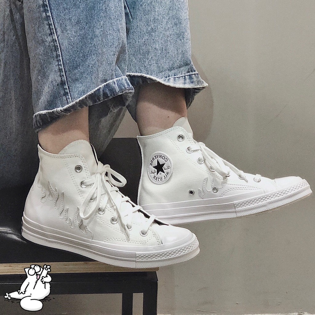 Converse Chuck 1970s 白色 火焰 高筒 小白鞋 帆布鞋 休閒鞋 168970C