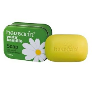 herbacin 德國小甘菊 經典潔膚皂 100g (經典暢銷/臉部與身體皆可用/鐵盒裝)《零零特賣》
