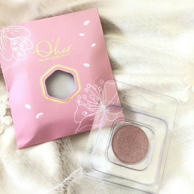 僅試色 Q Her 植感微醺櫻花 單色眼影 蝦皮購物