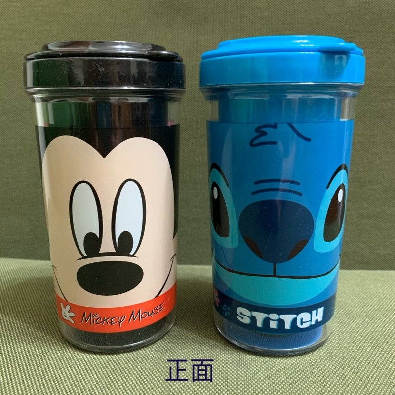 出清 全新 香港 迪士尼 Disney 樂園帶回 隨行杯 冷水杯 250ml 米奇 米妮 史迪奇 醜丫頭