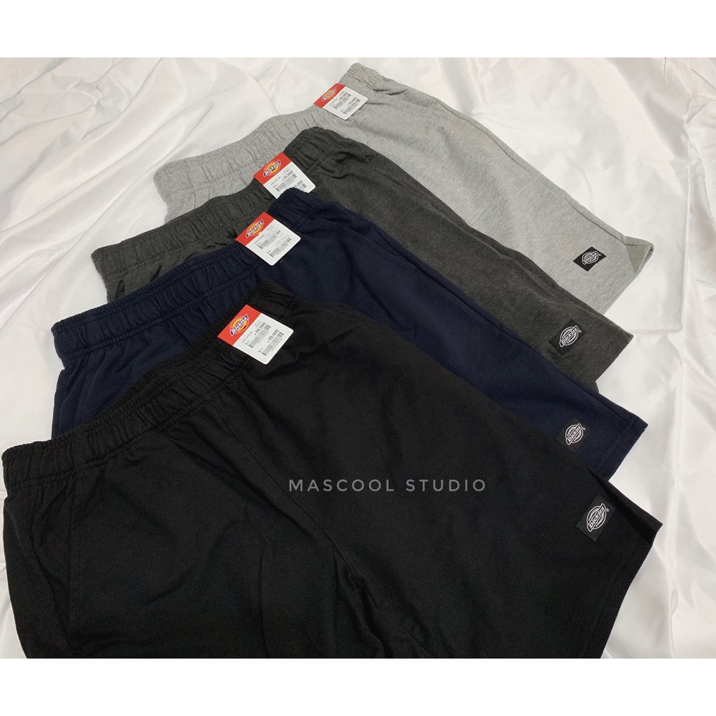 【MasCool】DICKIES Logo 短褲 棉褲 棉質短褲  休閒短褲 運動短褲 黑 深灰 淺灰 藍