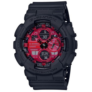 casio卡西歐g-shock ga-140ar-1a 超人氣指針/數位雙顯世界時間51.2mm