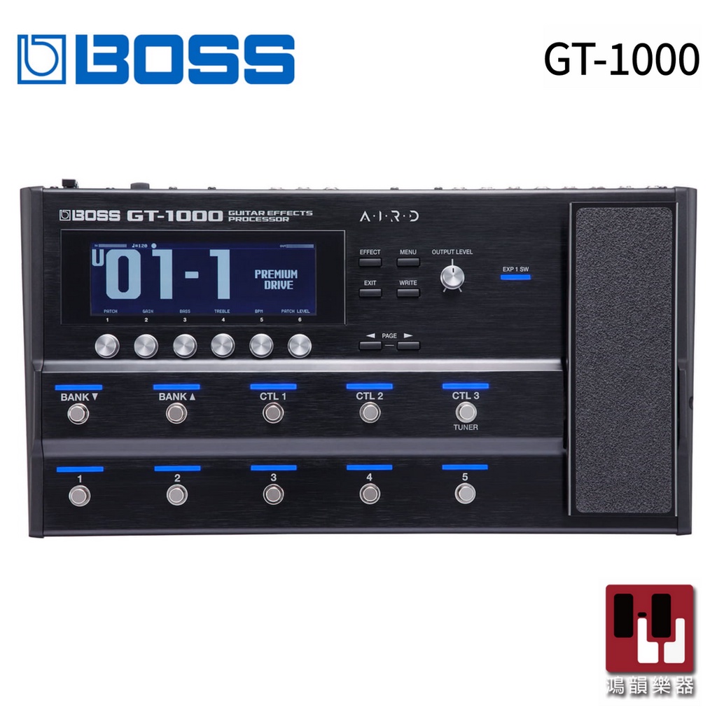 BOSS GT-1000 電吉他綜合效果器《鴻韻樂器》 台灣公司貨 GT1000 電吉他效果器