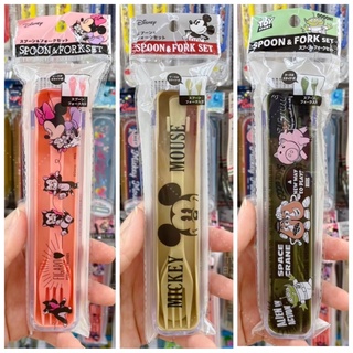 ✨TWO MINI✨《預購》 日本連線 迪士尼 玩具總動員 米奇米妮 三眼怪 系列 攜帶式餐具組 湯匙 叉子