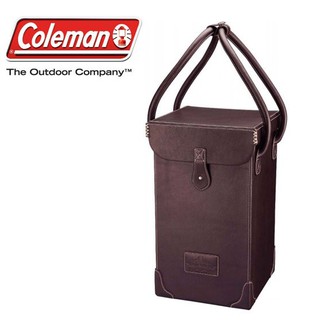 Coleman 美國 手工牛皮紀念燈盒 收納袋 提箱 燈袋 CM-9107 綠野山房