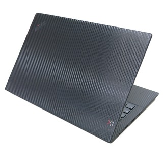 【Ezstick】Lenovo ThinkPad X1C 7TH 黑色卡夢紋 機身貼(含上蓋貼、鍵盤週圍貼、底部)