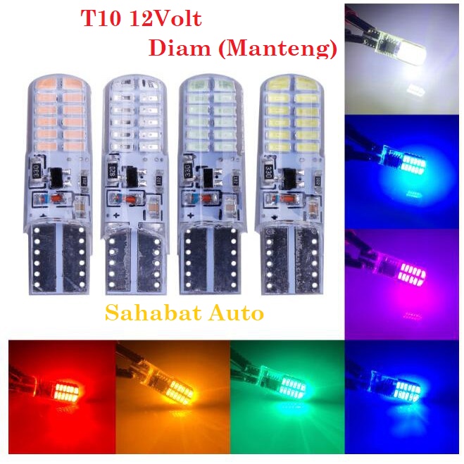 Led 燈 T10 果凍矽膠 24 眼 3014 12V 在 Manteng Sein Twilight Speedo