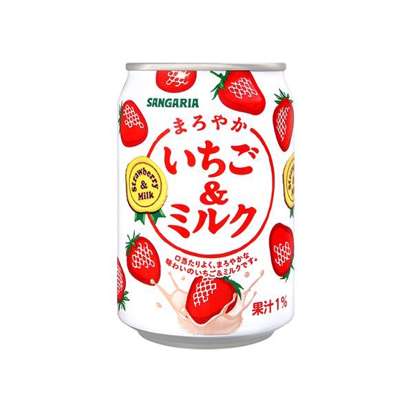 SANGARIA 草莓牛奶風味飲料(275ml) 【小三美日】 空運禁送 DS008296