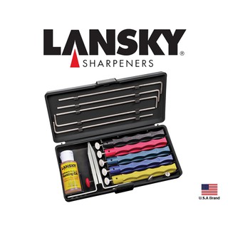 Lansky美國專業定角磨刀器磨刀系統Deluxe豪華型(5磨石)盒裝,美國製造【LSLKCLX】