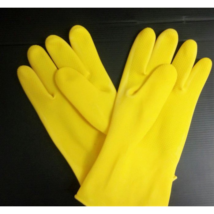 黃色 獵人手套 9*16  獵人牌 橡膠手套 乳膠手套 防水手套 清潔手套 塑膠手套 工業手套 塑膠手套 9.5*16