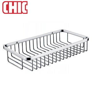 《CHIC 喜客》304不鏽鋼 方型 置物籃 083.4504 網籃架 置物架 原色鏡面拋光 溫泉硫磺區適用【免運費】