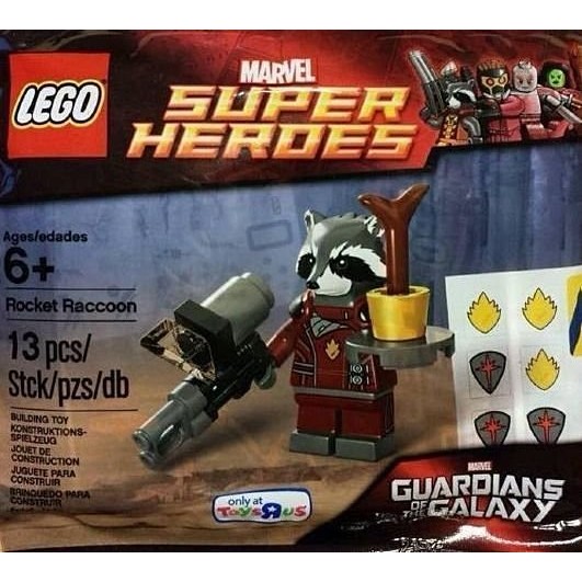 Lego樂高人偶 Marvel 星際異攻隊 火箭浣熊 5002145 Rocket Raccoon polybag 全新