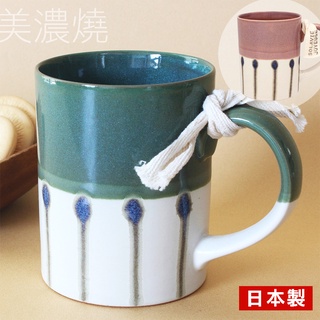【正版日貨】日本井澤美濃燒撞色馬克杯 日本製 色塊漸層 手繪風格 質感水杯 手作陶瓷馬克杯 送禮 [預購]