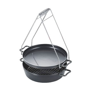 661093 日本UNIFLAME 10吋1/2淺型黑皮鐵鍋 黑皮荷蘭鍋 鑄鐵鍋 日本製造
