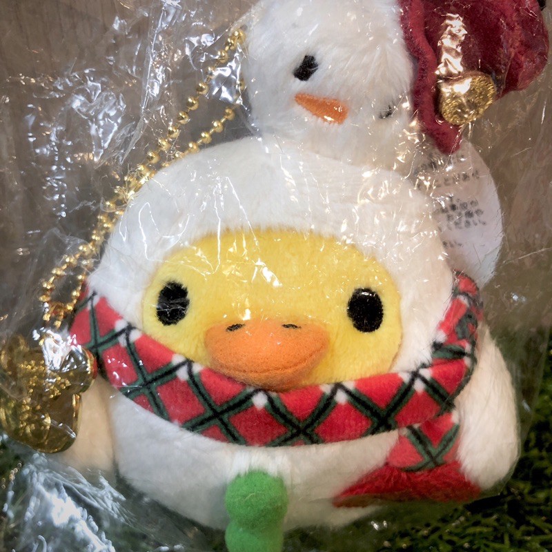 ♣️拉拉熊 現貨 日本專賣店限定絕版豬鼻雞 黃色小雞 聖誕節雪人絨毛娃娃吊飾 日本正品代購