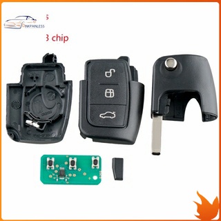 汽車智能遙控鑰匙3個按鈕適合福特Focus Fiesta 2013 Fob Case 433Mhz