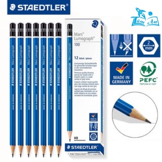 德國木製鉛筆 STAEDTLER Mars Lumograph 2B/HB