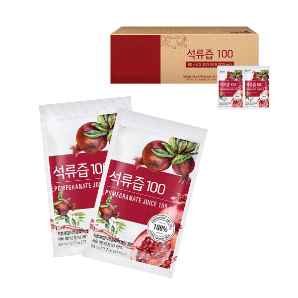 韓國 BOTO 紅石榴汁 80mlX100入 免運 濃縮石榴汁 石榴飲