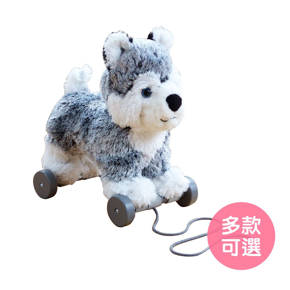 【英國Little Bird Told Me】叮噹手拉車-造型狗系列 寶寶玩具 拖拉玩具 拉線車（LAVIDA官方直營）