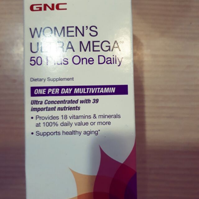 GNC WOMEN'S ULTRA MEGA 50 Plus女性綜合維他命60顆 母親節好禮