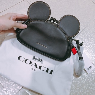 DISNEY X COACH 米奇耳朵手拿包包