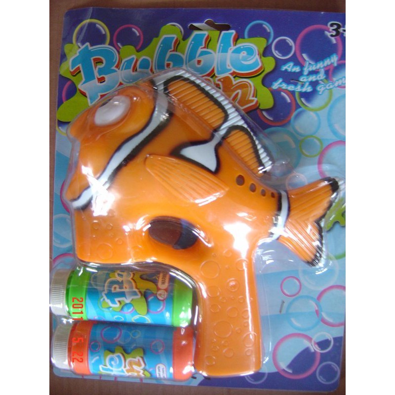 小羅玩具批發-小丑魚電動泡泡槍 小丑魚吹泡槍 電動小丑魚泡泡槍 隨機(606-4)通過BSMI認證:M36811