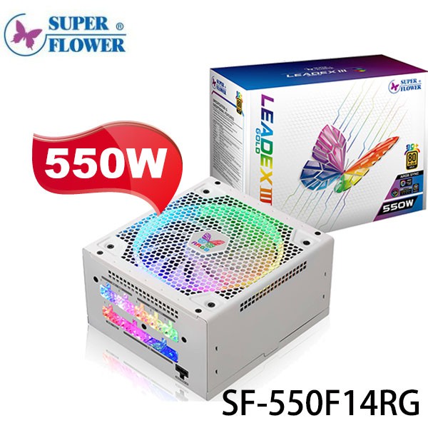 【MR3C】含稅 振華 550W LEADEX III ARGB 80PLUS金牌 電源供應器 SF-550F14RG