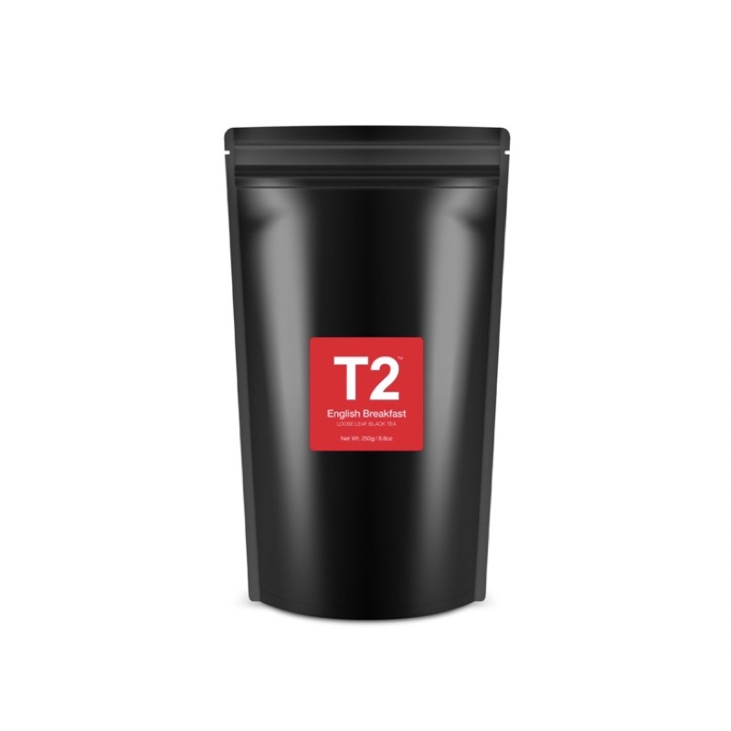 代購澳洲T2 Tea English Breakfast英式早餐茶250g散茶葉鋁箔包