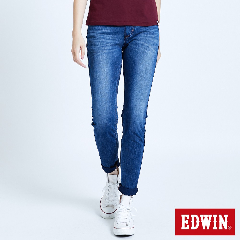 EDWIN 迦績EJ2棉小直筒牛仔褲(石洗綠)-女款