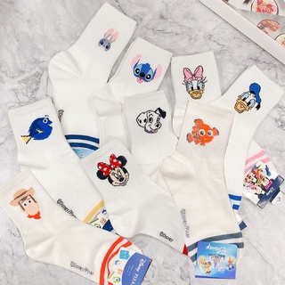 迪士尼 Disney 韓國襪子 迪士尼條紋襪 皮克斯動畫 唐老鴨 黛西 尼莫 米妮